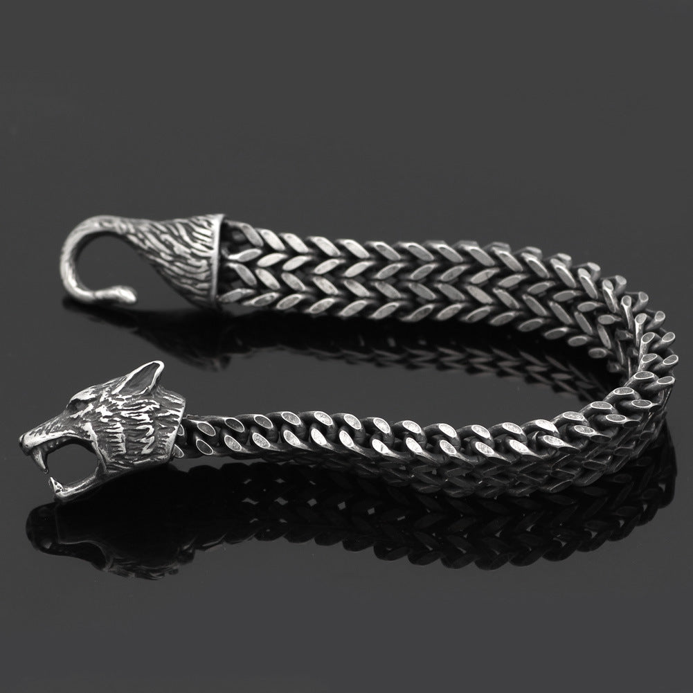 Bracelet Men Stainless Steel Cuban Chain Hand Wristband