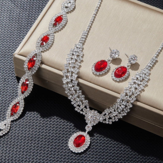 New European And American Style Elegant Luxury Sapphire Necklace