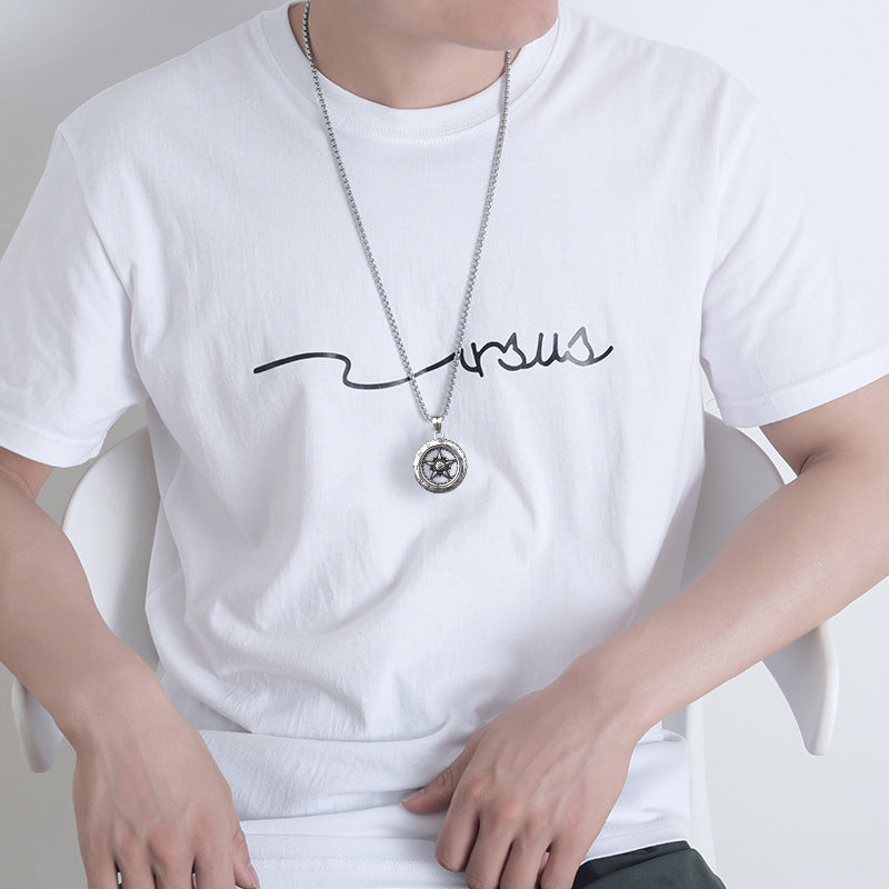 Retro Titanium Steel Sweater Chain For Men And Women