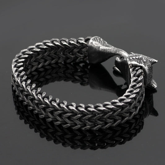 Bracelet Men Stainless Steel Cuban Chain Hand Wristband