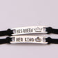 king and queen couple bracelet his queen her king matching jewelry set