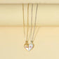 magnetic heart couple necklace