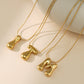English Letter Temperament Simple Niche Necklace