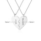 sterling silver couple necklace pendant