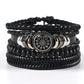 Multi-layer Bracelet Set Vintage-style Jewelry For Men
