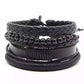 Multi-layer Bracelet Set Vintage-style Jewelry For Men