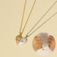 magnetic heart couple necklace with heartbeat design romantic matching jewelry