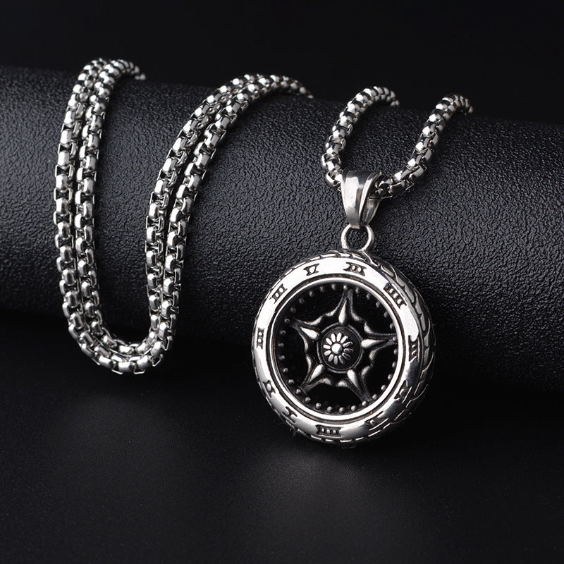 Retro Titanium Steel Sweater Chain For Men And Women