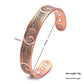 Magnetic Life Tree Purplish Red Copper Bracelet