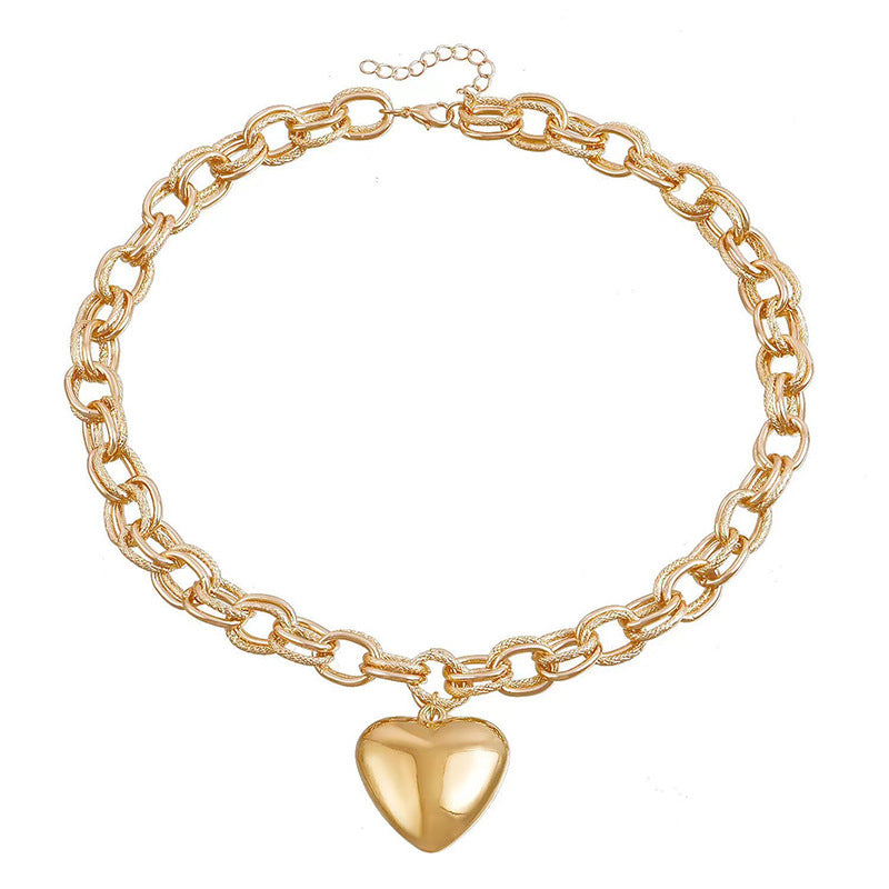 Cold Style Hollow Out Thick O-shaped Necklace