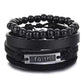 Multi-layer Bracelet Set Vintage-style Jewelry For Men