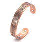 Magnetic Life Tree Purplish Red Copper Bracelet