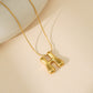 English Letter Temperament Simple Niche Necklace