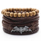 Multi-layer Bracelet Set Vintage-style Jewelry For Men