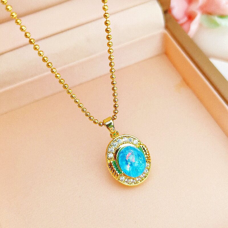 Womens Niche 18K Gold-plated Versatile Collarbone Necklace