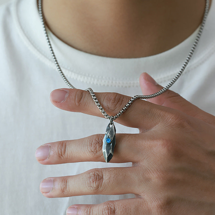 Mens Unisex Meteorite Trendy Necklace