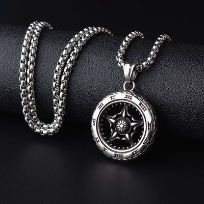 Retro Titanium Steel Sweater Chain For Men And Women
