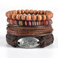 Multi-layer Bracelet Set Vintage-style Jewelry For Men
