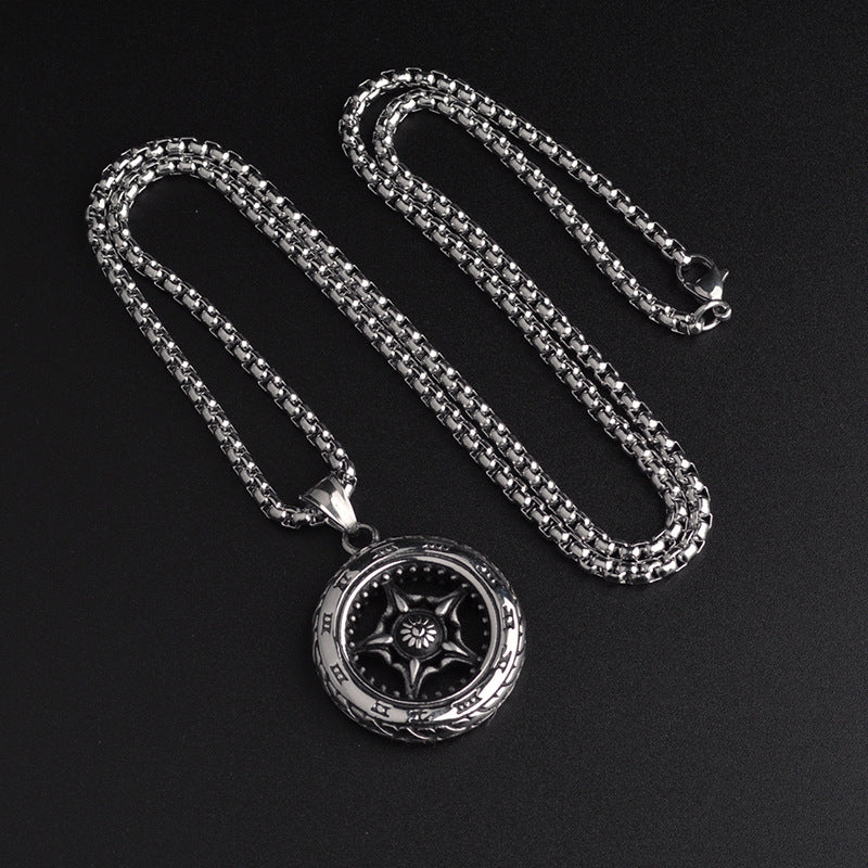 Retro Titanium Steel Sweater Chain For Men And Women