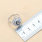 Inlaid Gemstone Pendant Earrings Necklace And Ring For Women
