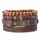 Multi-layer Bracelet Set Vintage-style Jewelry For Men