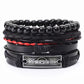 Multi-layer Bracelet Set Vintage-style Jewelry For Men
